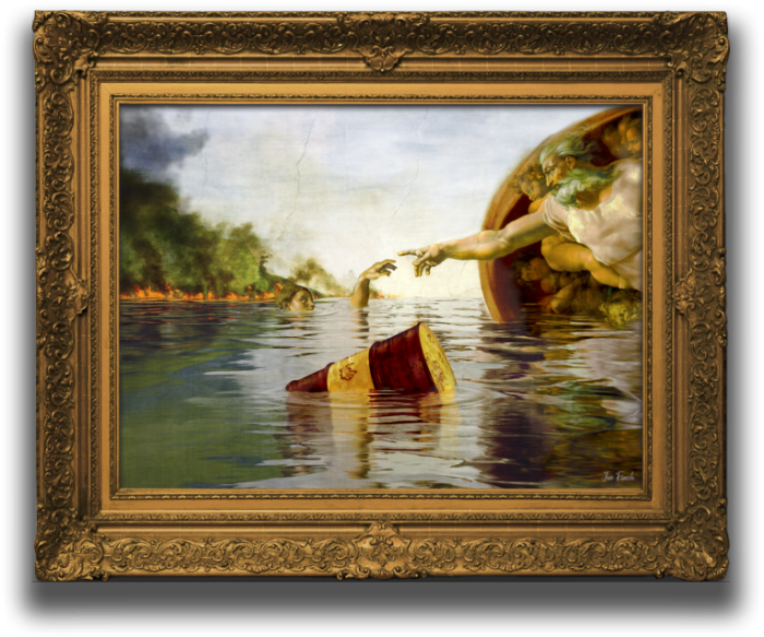 The Rapture (original: Michelangelo, The creation of Adam)